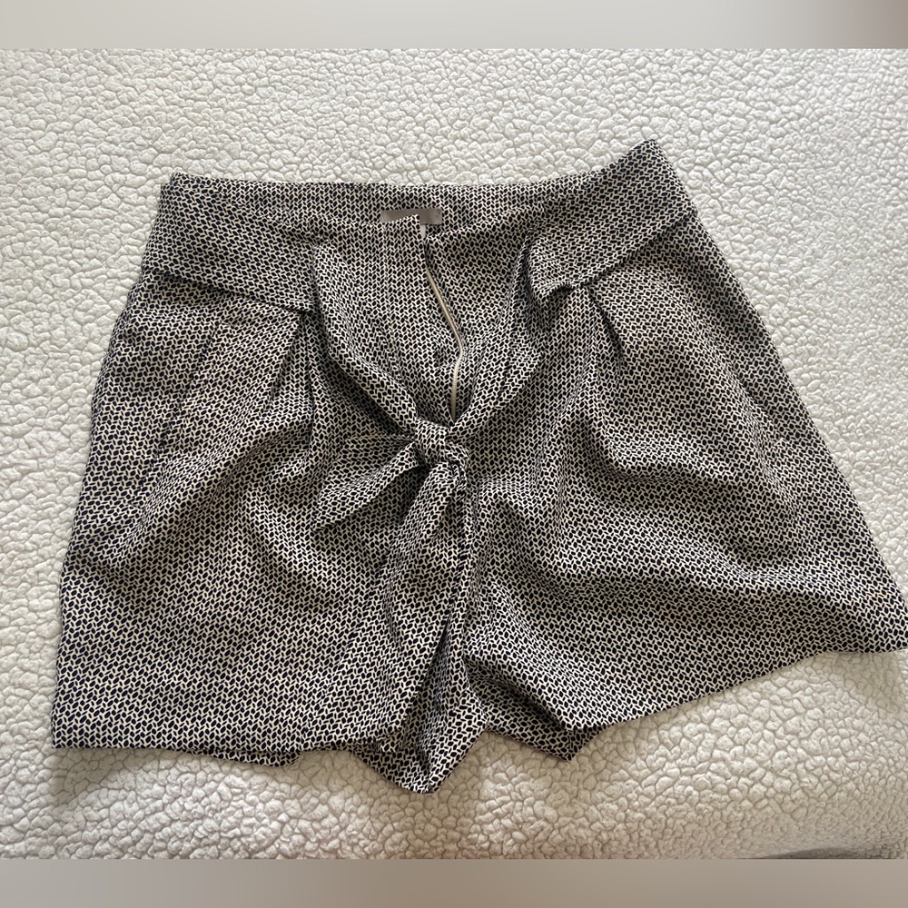 H&M High Waist Black and White Shorts